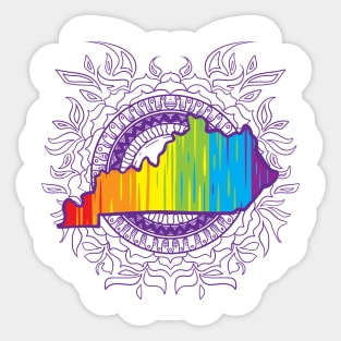 Kentucky Mandala Pride Sticker